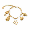 Pulseira Charms Oceano Dourado