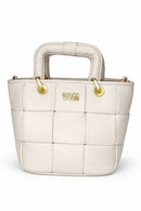 Mala Enrico Coveri Woven Ivory