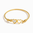 Bracelete Deux Cœurs