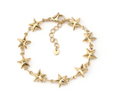 Pulseira Aço com Estrelas do Mar