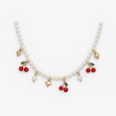 Colar Pérolas e Cerejas