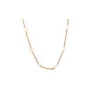 Colar em aço fino pérolas