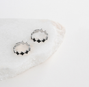 Anel ajustável trevos pretos