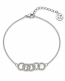 Pulseira Dourada com Elos Entrelaçados