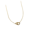 colar coração entrelaçados