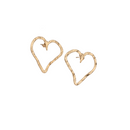 Brincos chapata coração