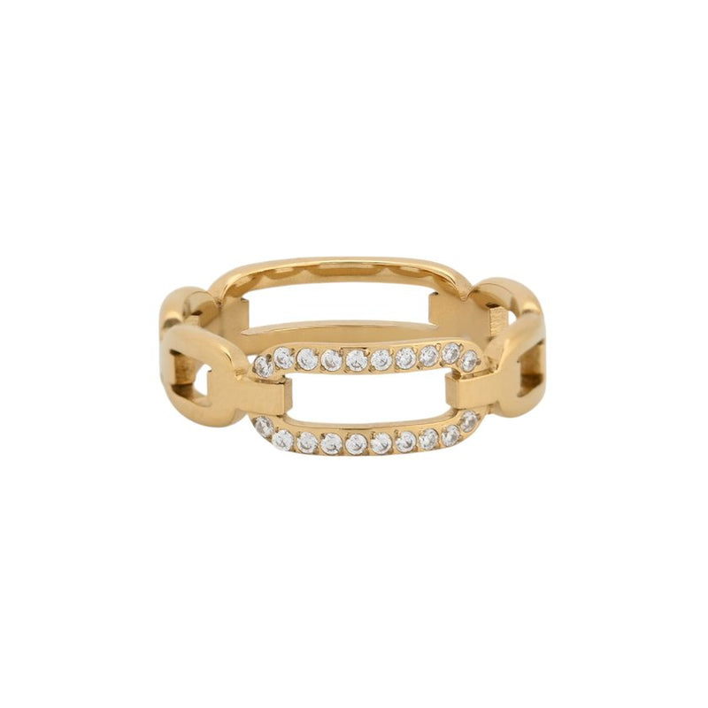 Anel Glamour com zircônias