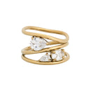 Anel Glamour com zircônias