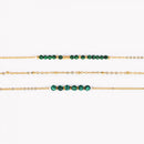 Conjunto pulseiras básicas verdes