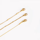 Conjunto pulseiras em aço pedras básicas