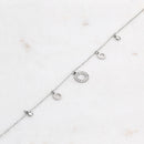 Pulseira de pé círculos