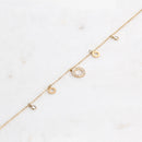 Pulseira de pé círculos