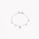 Pulseira de pé brilhante oval