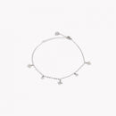 Pulseira de pé aço folha