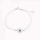 Pulseira Madrepérola flor verde