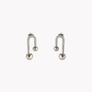 Brincos em aço formato geométrico