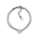 Pulseira dupla pérola