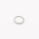 Anel em aço efeito torcido