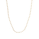 Colar aço com pedras coloridas