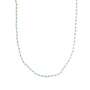 Colar aço com pedras coloridas