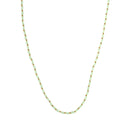 Colar aço com pedras coloridas