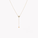 Colar em aço pendente corações