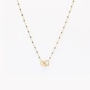 Colar corações entrelaçados