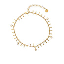 Pulseira de Pé em Aço Brilhantes