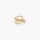 Anel ajustável aço textura