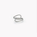 Anel ajustável aço textura